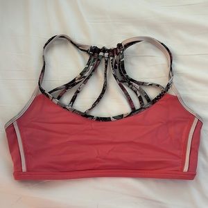 lululemon Pink Sports Bra size 6
